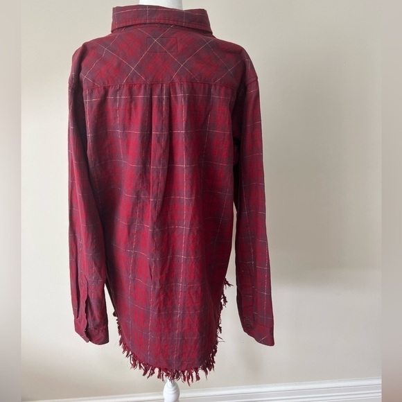 Current/Elliott Plaid Button Down. Excellent Condition. Size L - Picture 6 of 8
